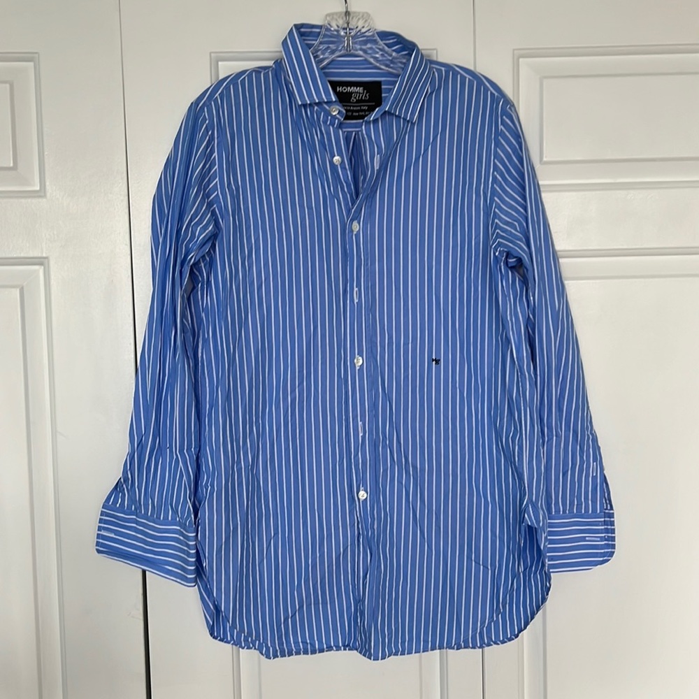 Homme girls collared shirt